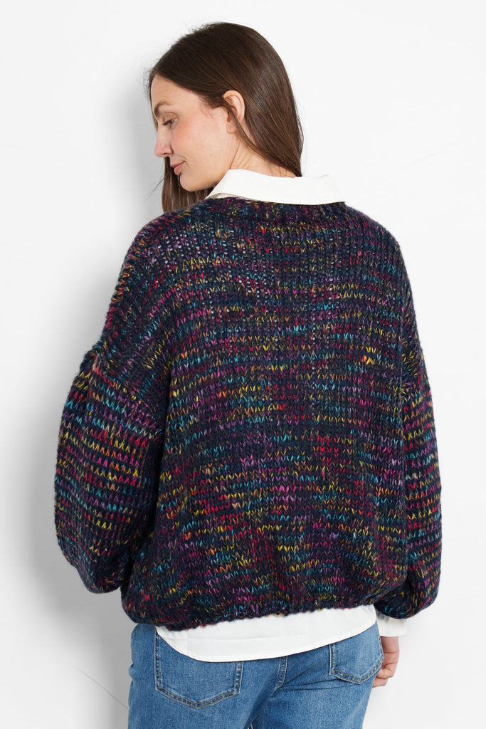 brodie-wool-blend-cardigan-navy-blue-rainbow-knit-rear-view-model-multicoloured