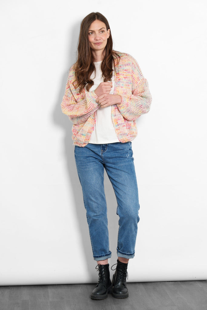 brodie-wool-blend-cardigan-cream-rainbow-knit-styled-casual-blue-jeans