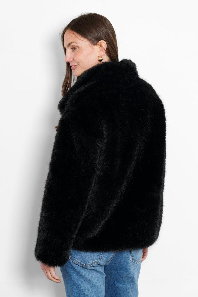 monroe-shawl-collar-jacket-black-faux-fur-rear-view