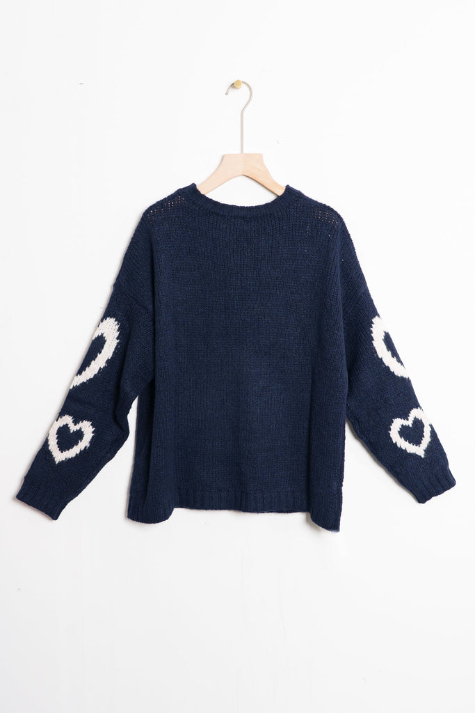millie-wool-blend-jumper-navy-blue-cream-love-hearts-rear-plain
