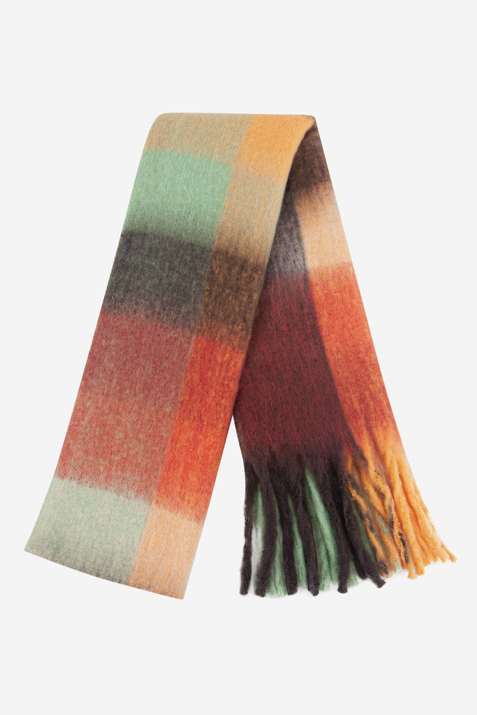 allie-orange-black-colourblock-square-heavyweight-scarf-folded-colourful-design