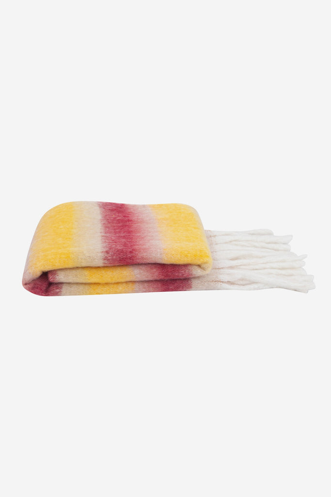 dallas-heavyweight-scarf-red-yellow-stripe-folded-winter-weight