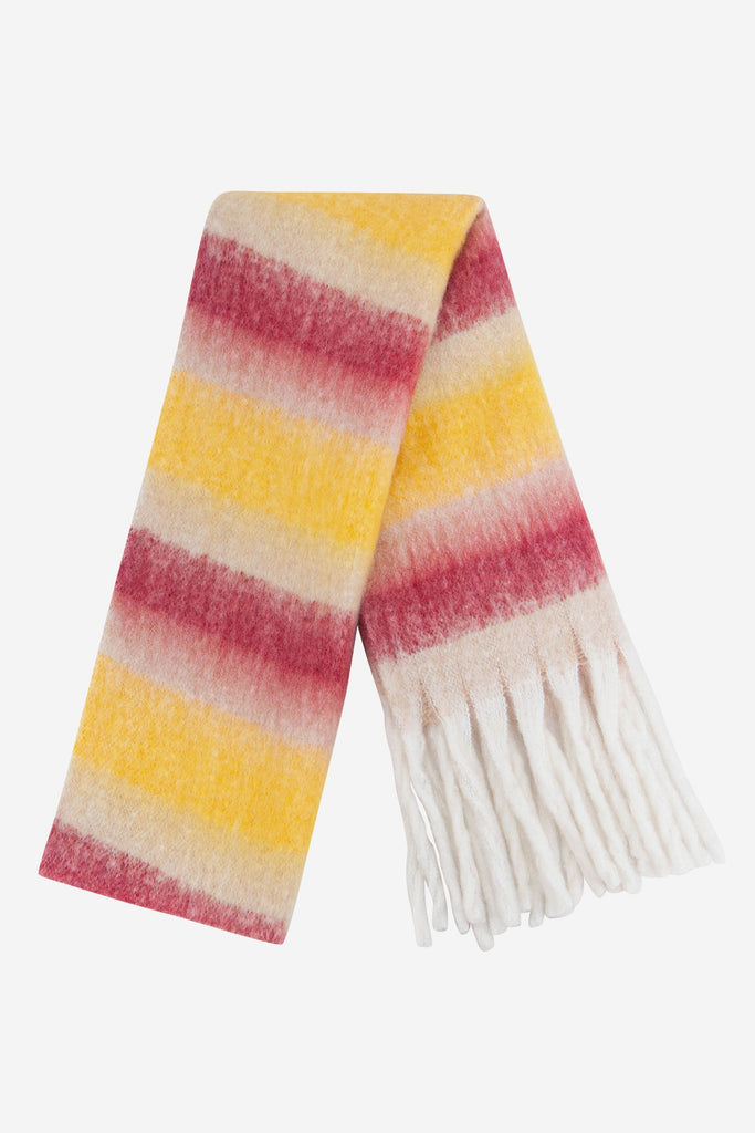 dallas-heavyweight-scarf-red-yellow-stripe-folded-tassels