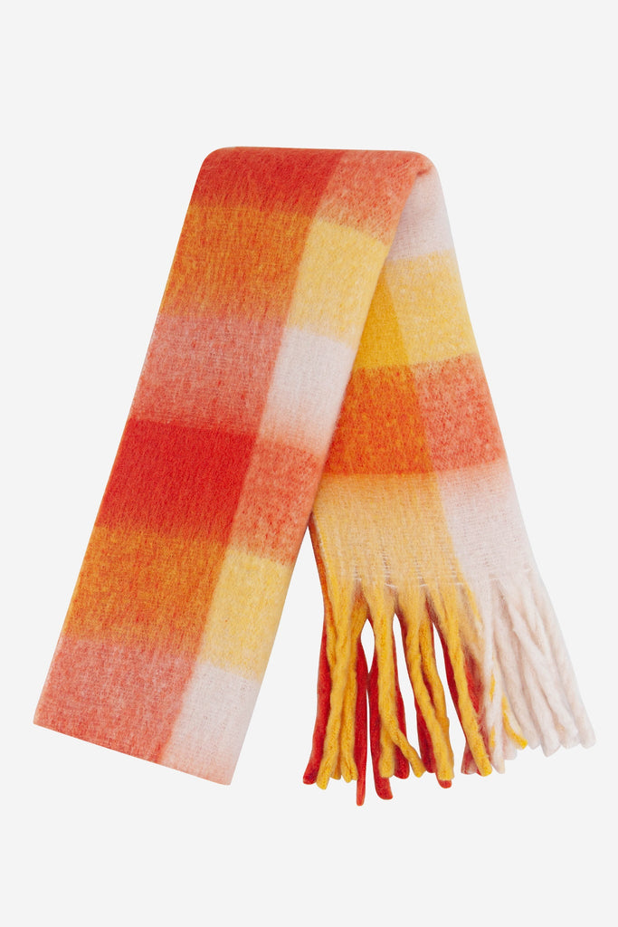 allie-heavyweight-scarf-orange-colourblock-square-folded