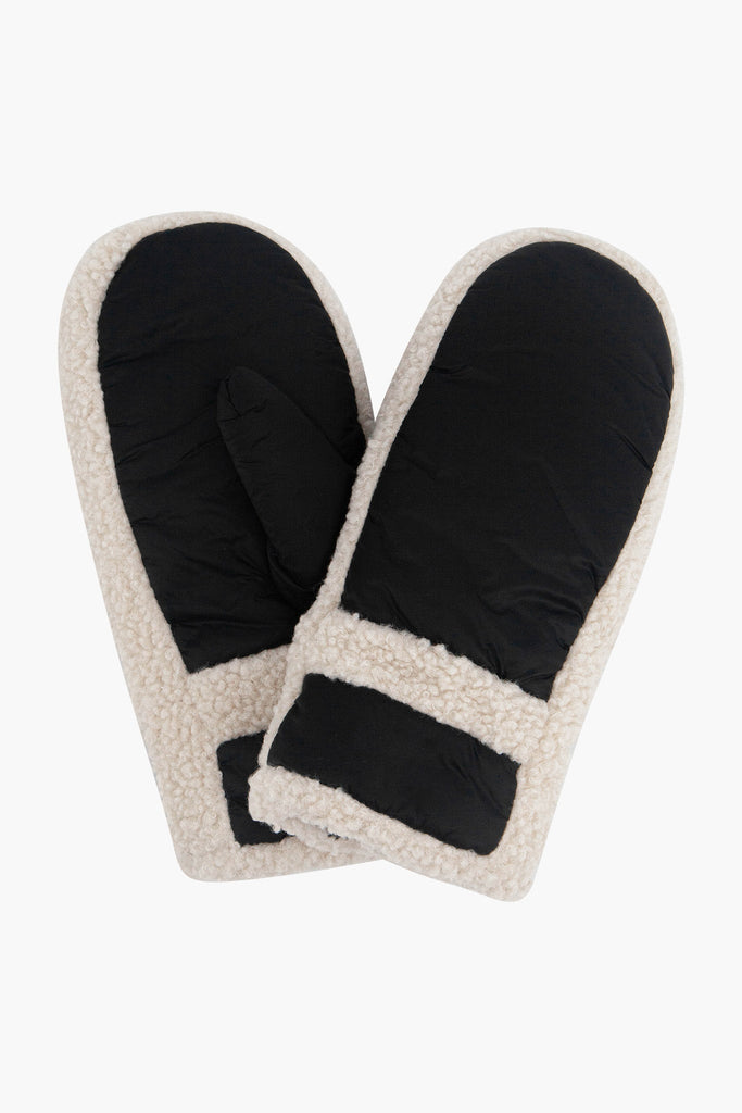orla-black-borg-trim-mittens-warm-fleecy-gloves