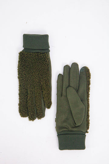 winnie-khaki-borg-fleece-gloves-touch-screen-mobile-compatible