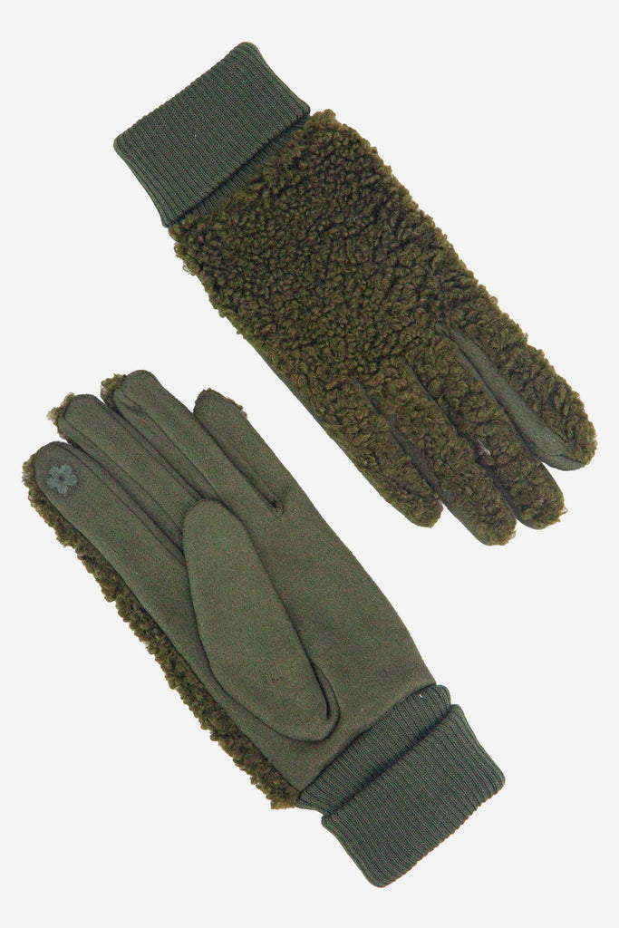 winnie-khaki-borg-fleece-gloves-back-and-front