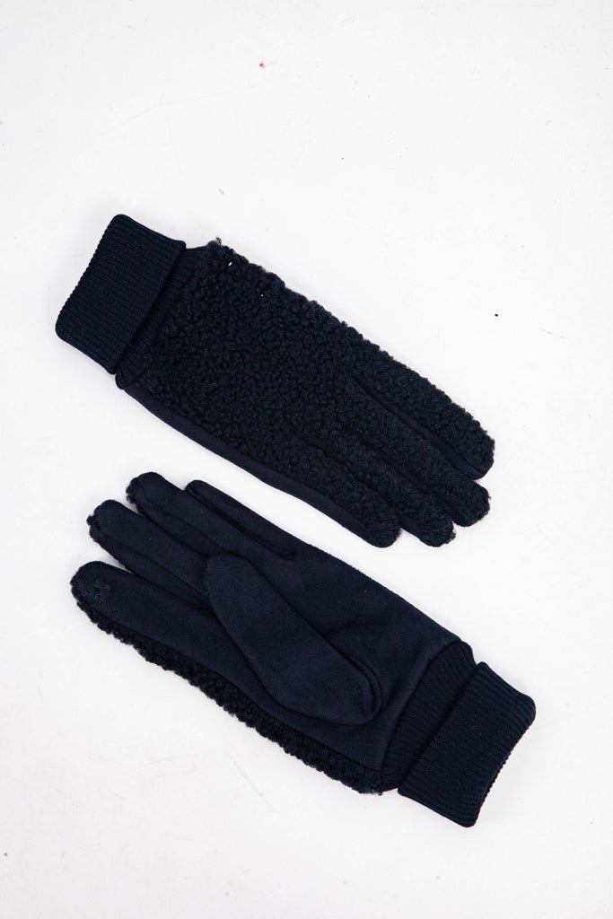 winnie-navy-blue-borg-fleece-gloves-front-back
