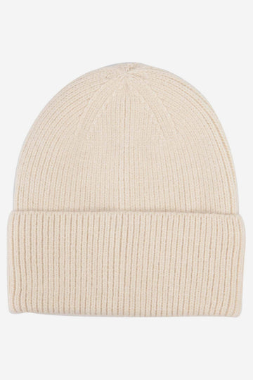 noelle-cream-ribbed-beanie-hat-laying-flat
