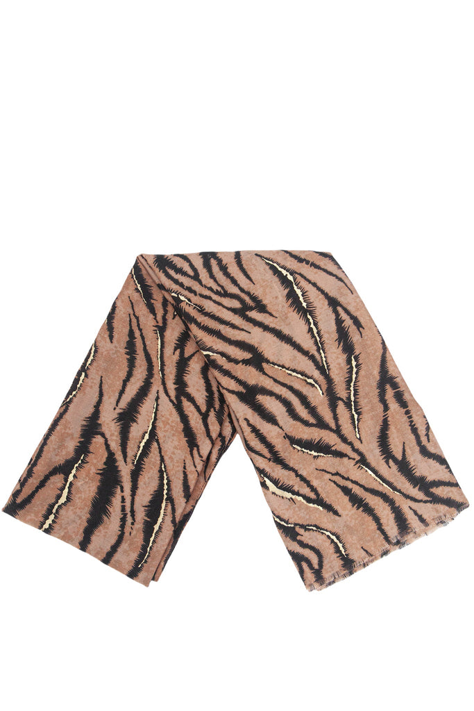 annika-brown-tiger-stripe-lightweight-scarf-folded