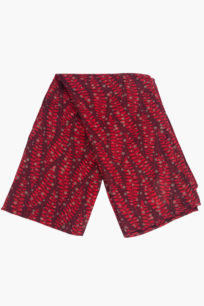 clover-red-fern-leaf-lightweight-scarf-folded