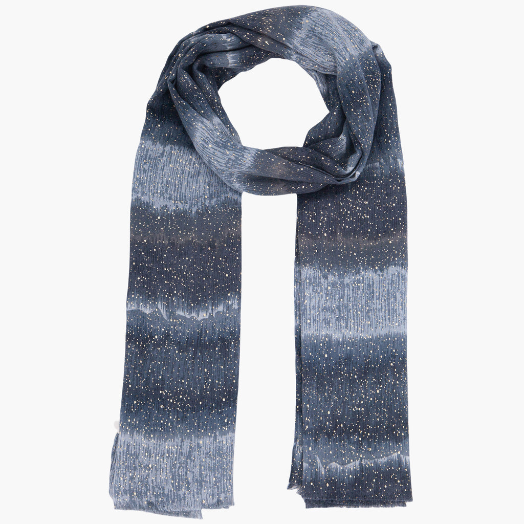 tierney-grey-ombre-stripe-lightweight-scarf-foil-speckles