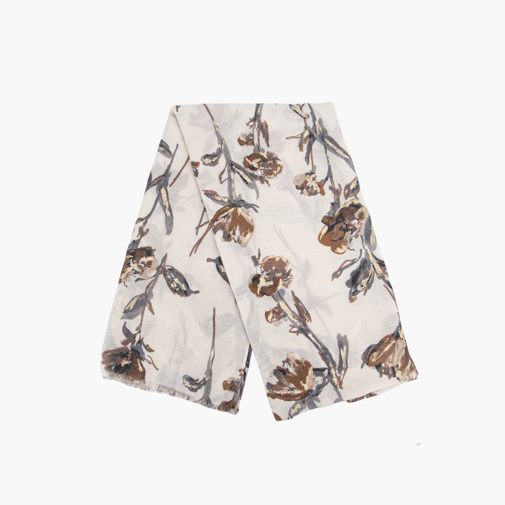 vaeda-cream-floral-lightweight-scarf-folded-flower-pattern