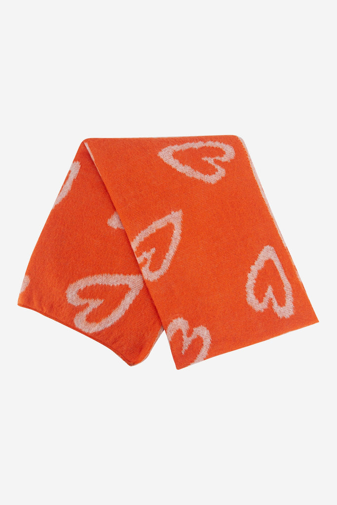 zuri-cream-orange-sketched-hearts-heavyweight-scarf-folded
