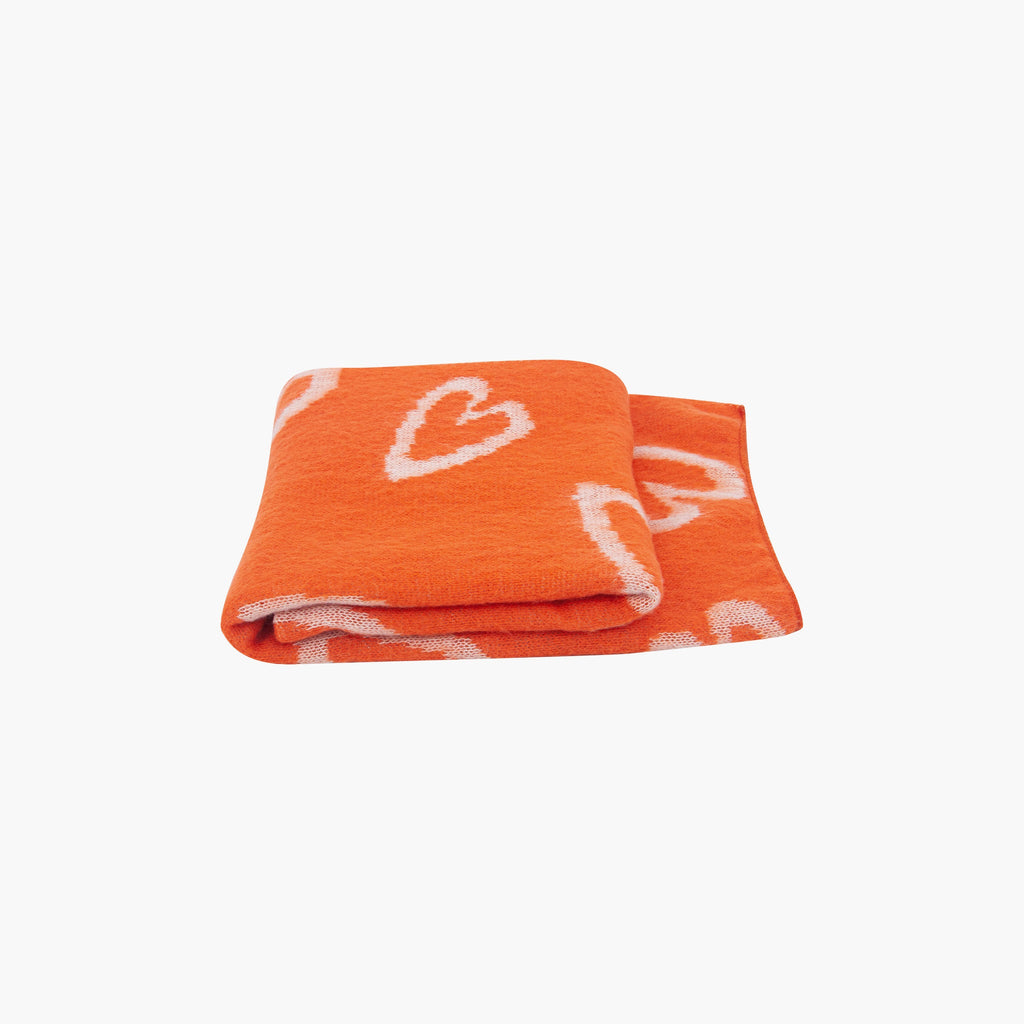 zuri-cream-orange-sketched-hearts-heavyweight-scarf-folded-winter-weight