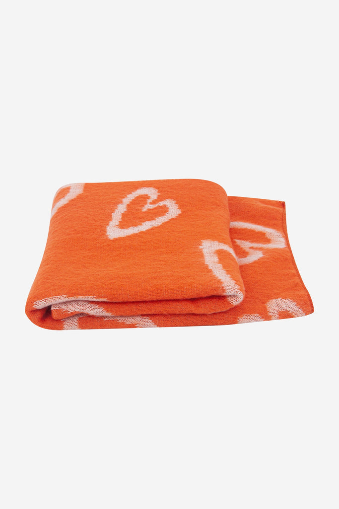 zuri-cream-orange-sketched-hearts-heavyweight-scarf-folded-winter-weight