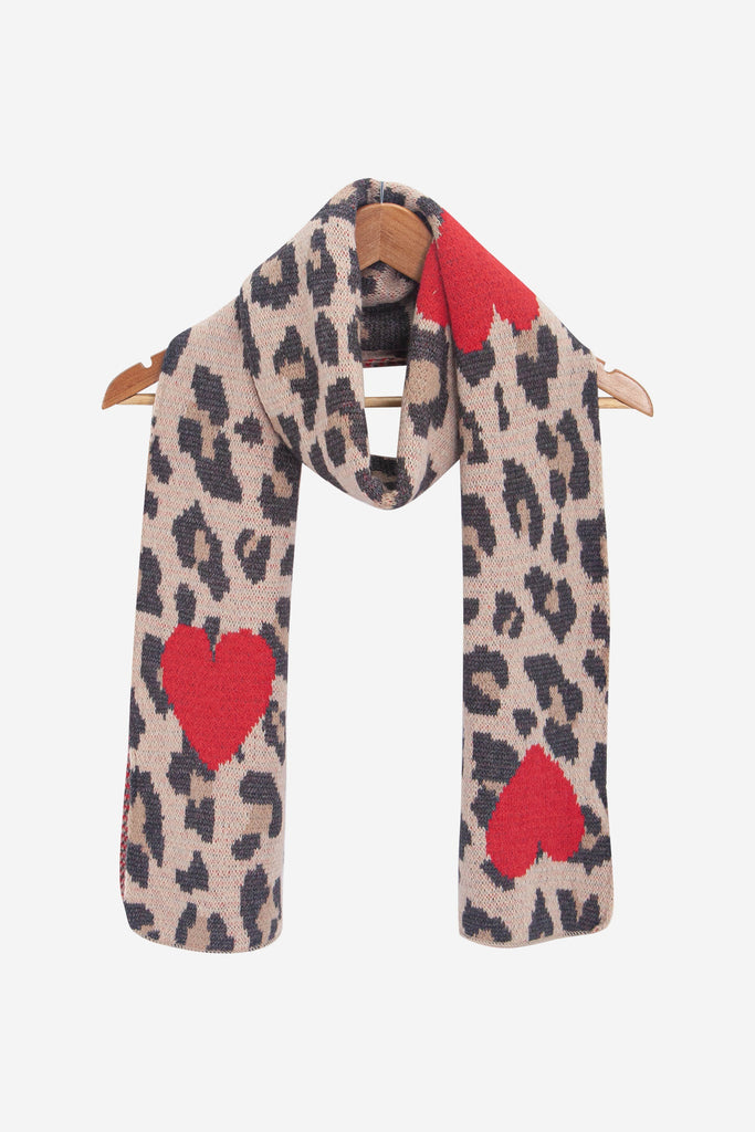 wylda-cream-leopard-and-hearts-heavyweight-scarf-draped-on-coat-hanger