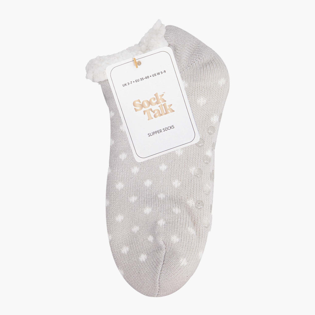 womens-short-slipper-socks-light-grey-spot-in-sock-talk-packaging