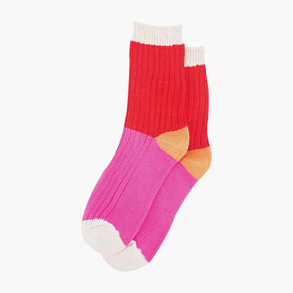 womens-mid-calf-socks-red-pink-colour-block-1-colourful