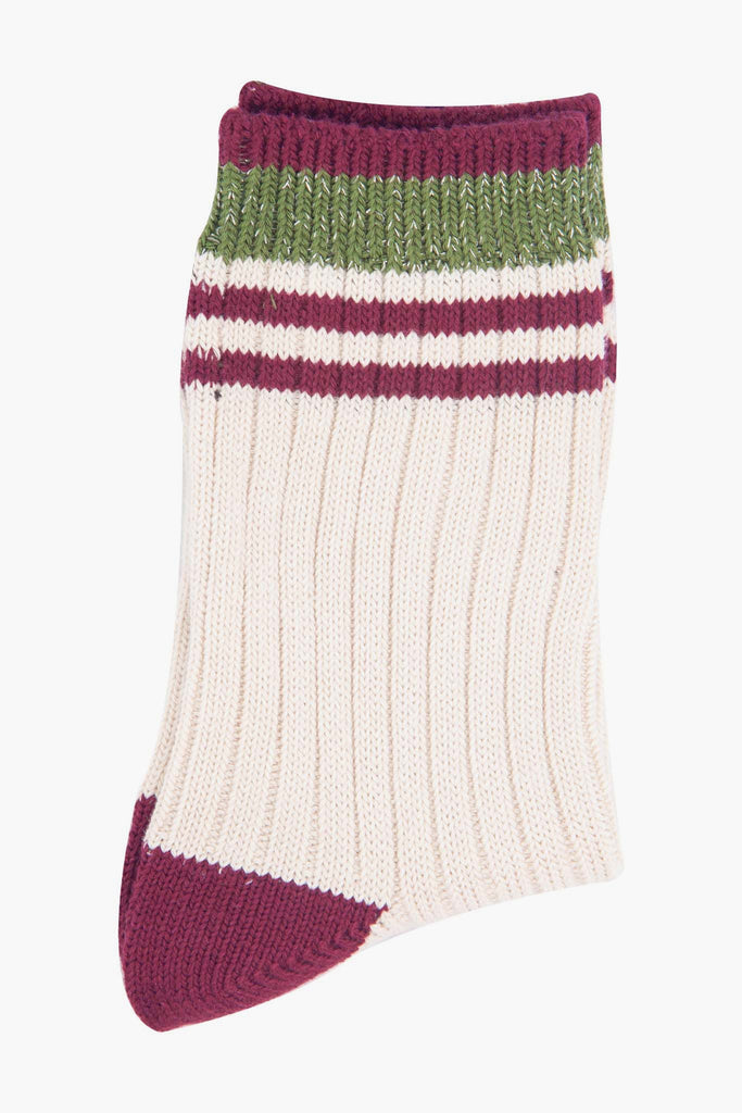 womens-mid-calf-socks-cream-khaki-striped-cuff-folded-close-up-material
