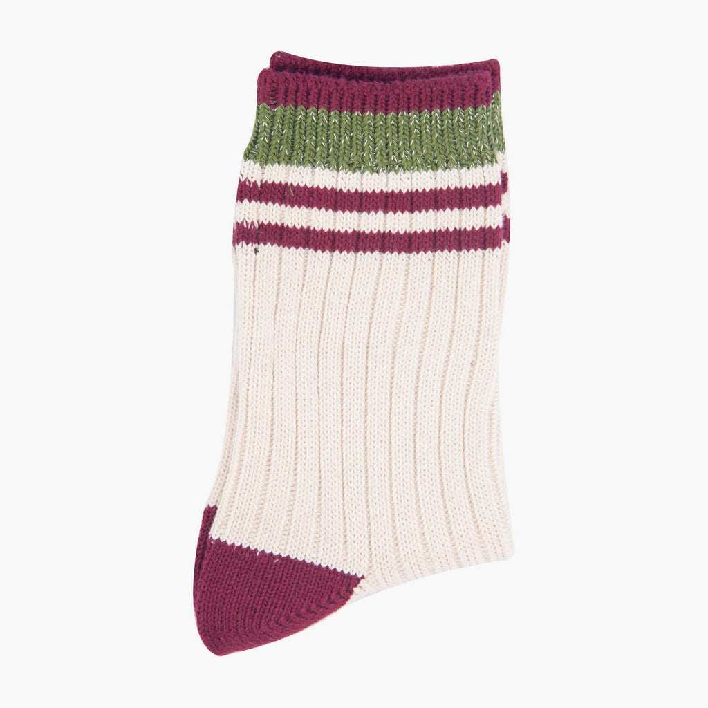 womens-mid-calf-socks-cream-khaki-striped-cuff-folded-close-up-material