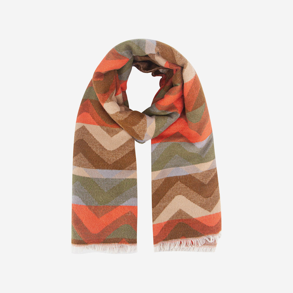 bowie-khaki-orange-zig-zag-heavyweight-scarf-fringed-edge