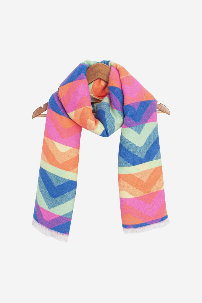 bowie-multi-colour-zig-zag-heavyweight-scarf-draped-coat-hanger