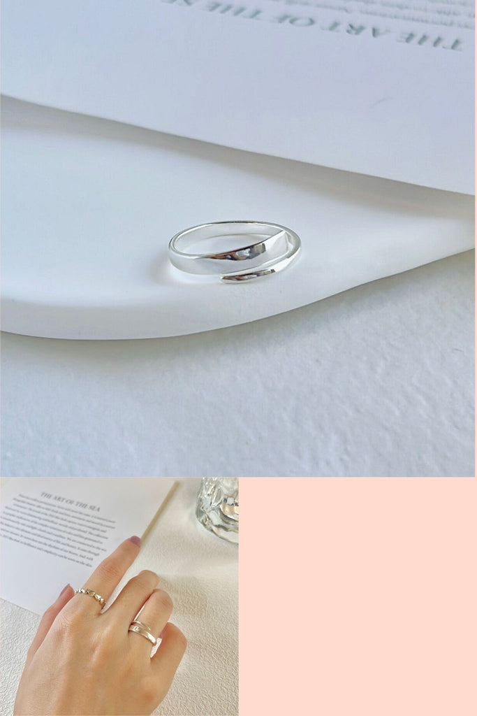 sterling silver spiral ring