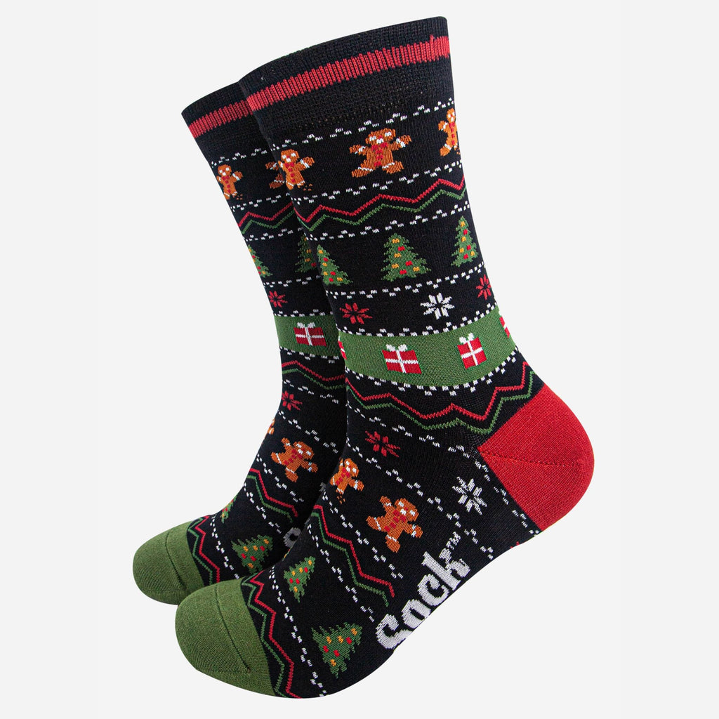 mens-socks-gift-box-black-christmas-food-xmas-gingerbread-fair-isle