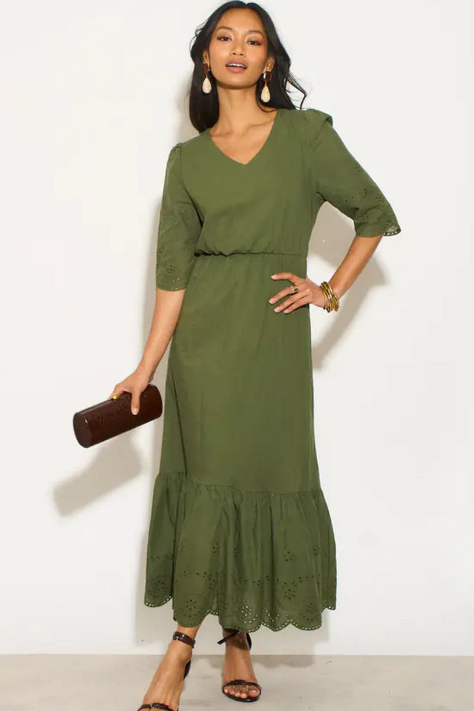 aurelia-cotton-fit-flare-midaxi-dress-khaki-broderie-anglaise-3