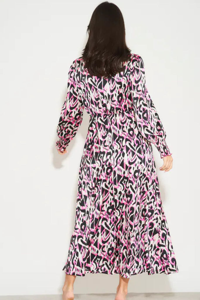 abstract-ikat-print-shirred-shoulder-midi-dress-in-pink-5