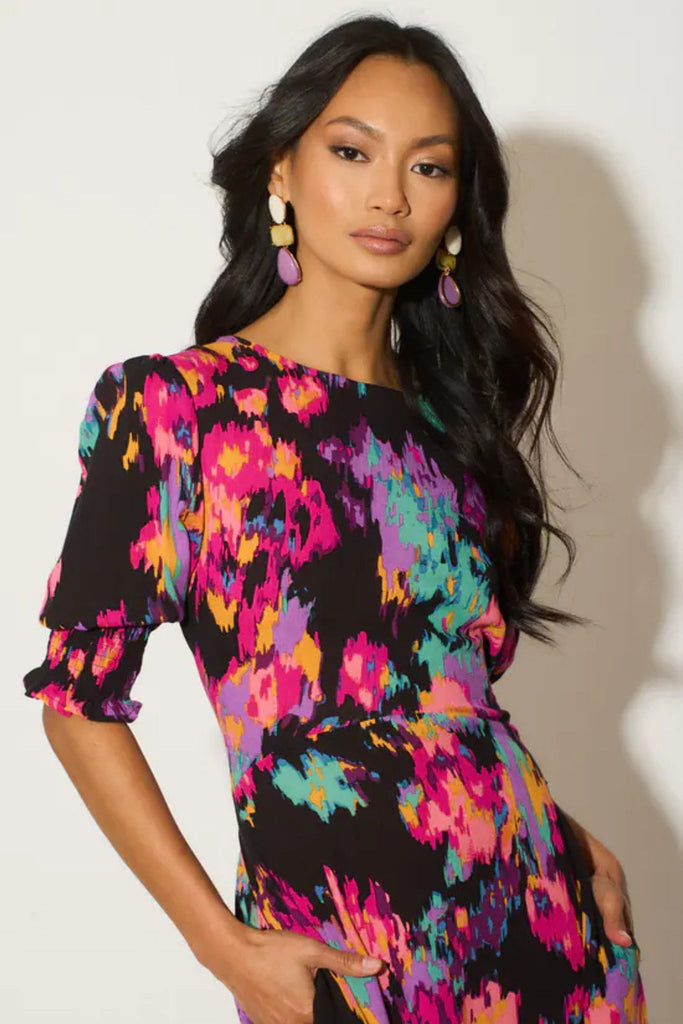 hazel-midi-tea-dress-black-multi-abstract-floral-2