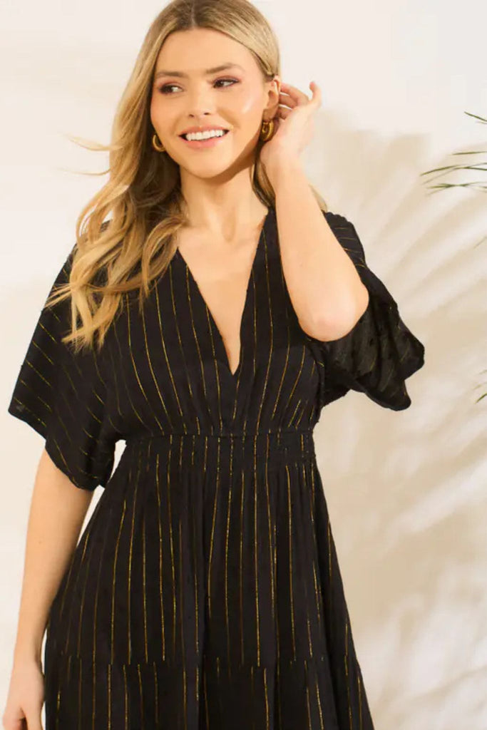 sienna-maxi-kaftan-dress-black-gold-metallic-stripe-4