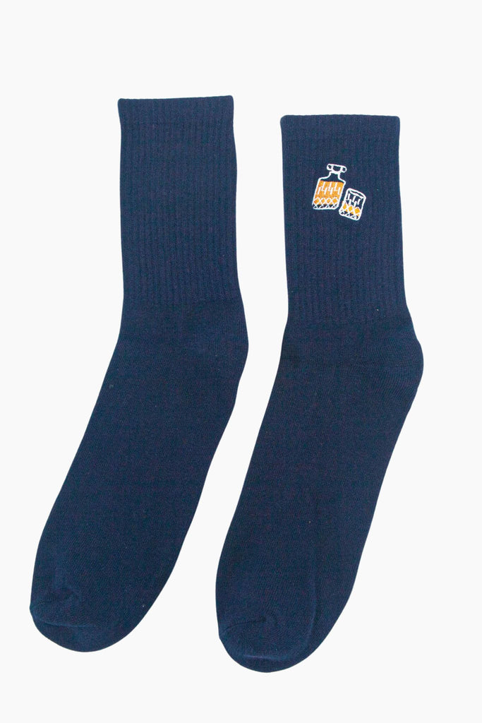 mens-embroidered-whisky-cotton-socks-3-pack-navy-blue