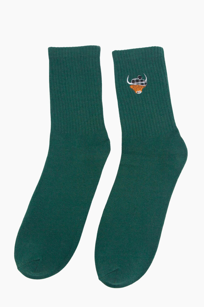 mens-highland-cow-tartan-embroidered-cotton-socks-4-pack-teal