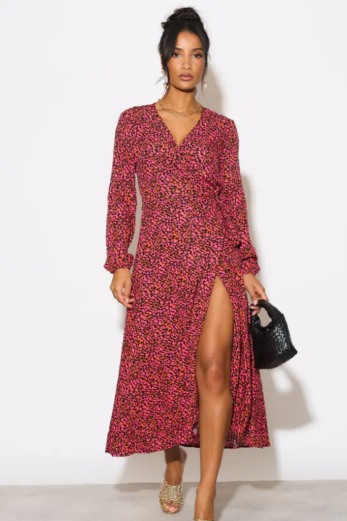 parker-long-sleeve-midi-wrap-dress-fuchsia-abstract-spot-4
