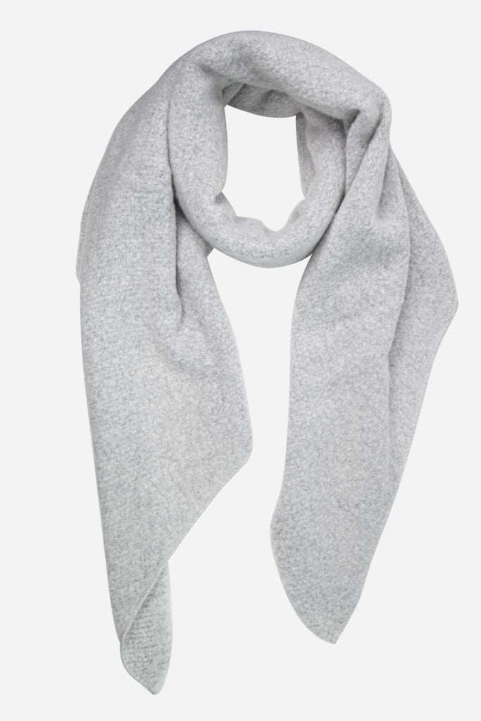 plain light grey winter blanket scarf