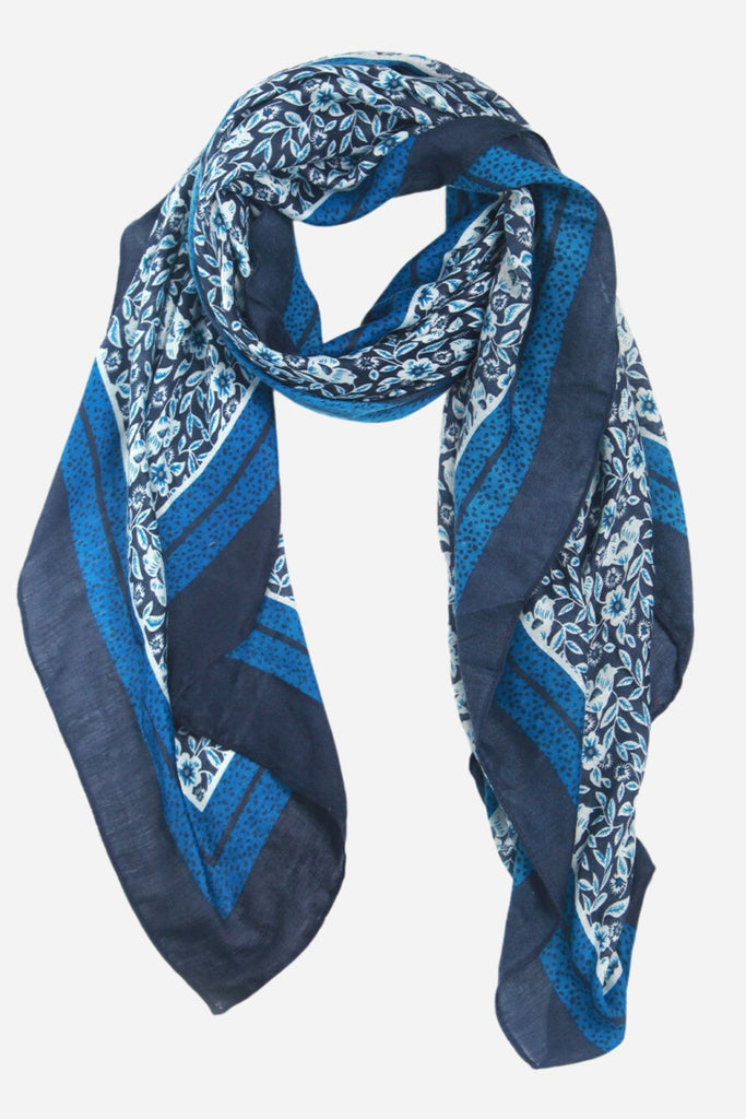 lightweight-floral-scarf-blue-colour-bock-border-patterned