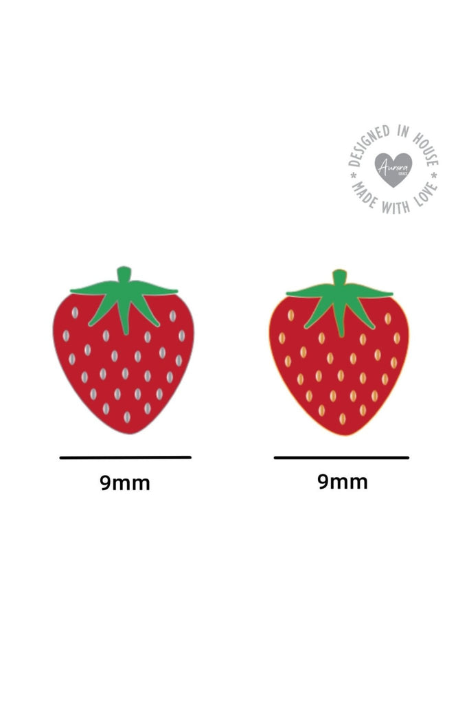 dimensions of the earrings, 9mm in width