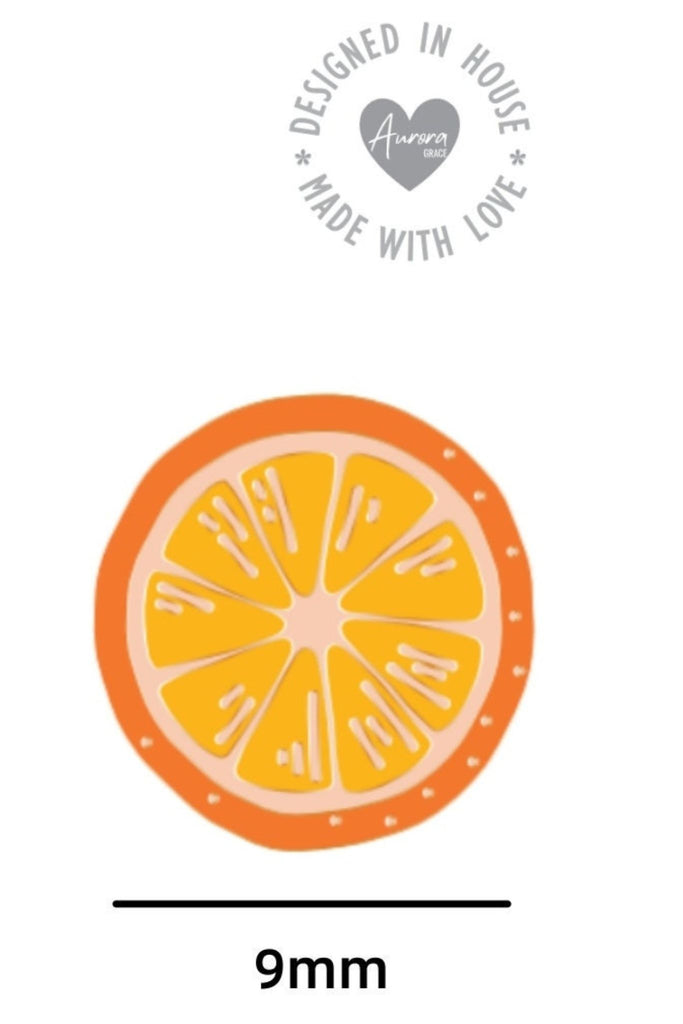 dimernsions of the earrings, 9mm in width