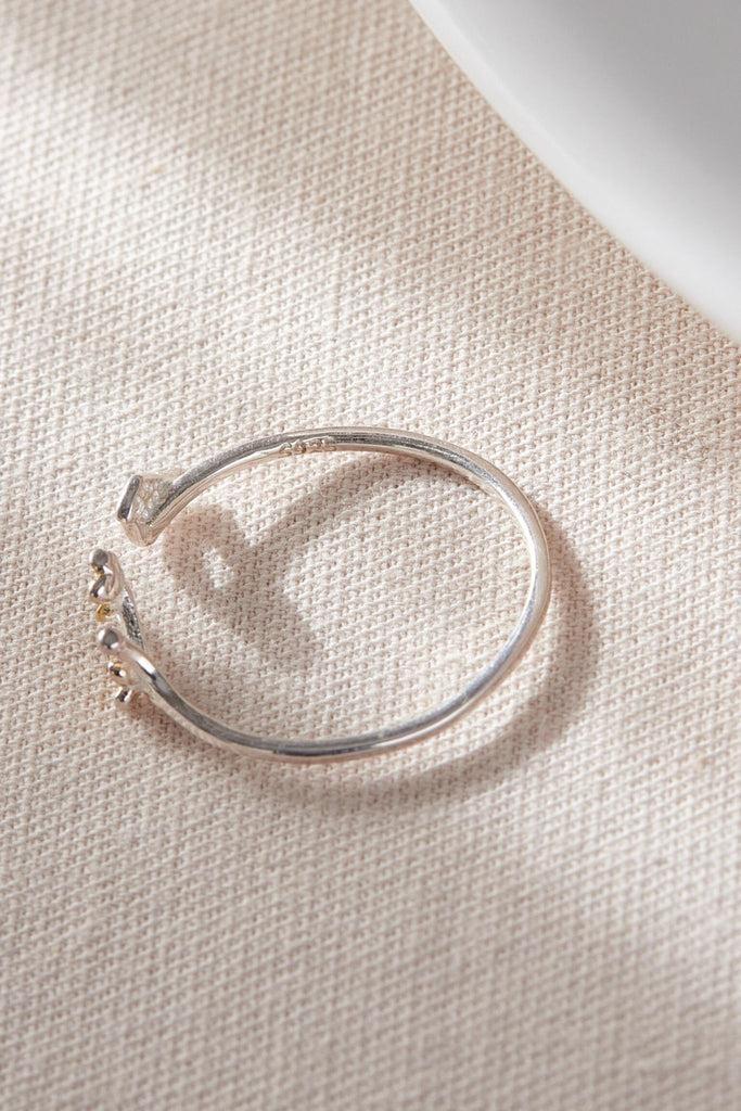 close up of the inner rim of the ring, showing the s925 sterling silver stamp