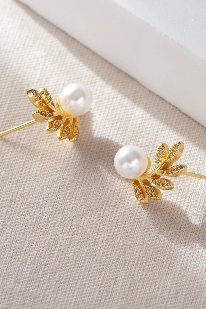 close up of the earrings