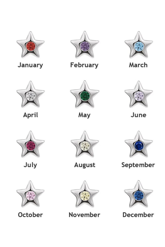 colour chart showing each month and corresponding colour option