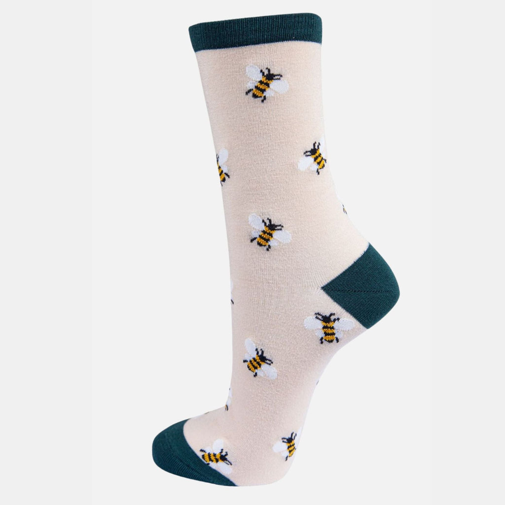 womens-socks-gift-box-pink-bees-cream