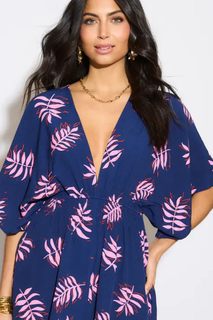 jilly-deep-v-jumpsuit-navy-blue-pink-palm-leaf-2