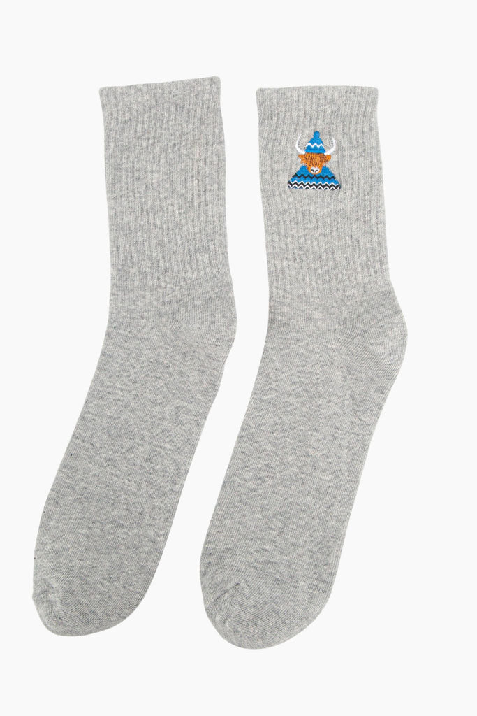 mens-highland-cow-embroidered-cotton-socks-3-pack-grey