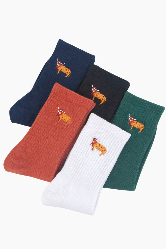 mens-christmas-highland-cow-embroidered-cotton-socks-5-pack-multicoloured