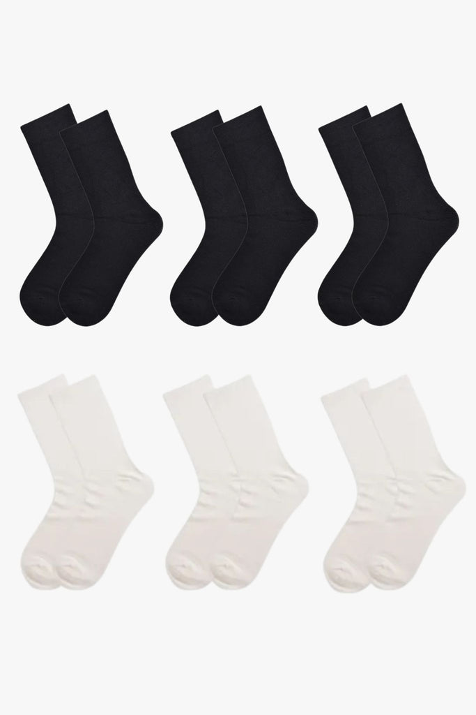 womens-black-white-assorted-bamboo-socks-6-pack-multipack