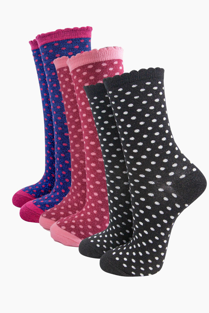 womens-polka-dot-glitter-socks-berry-navy-3-pack-multipack