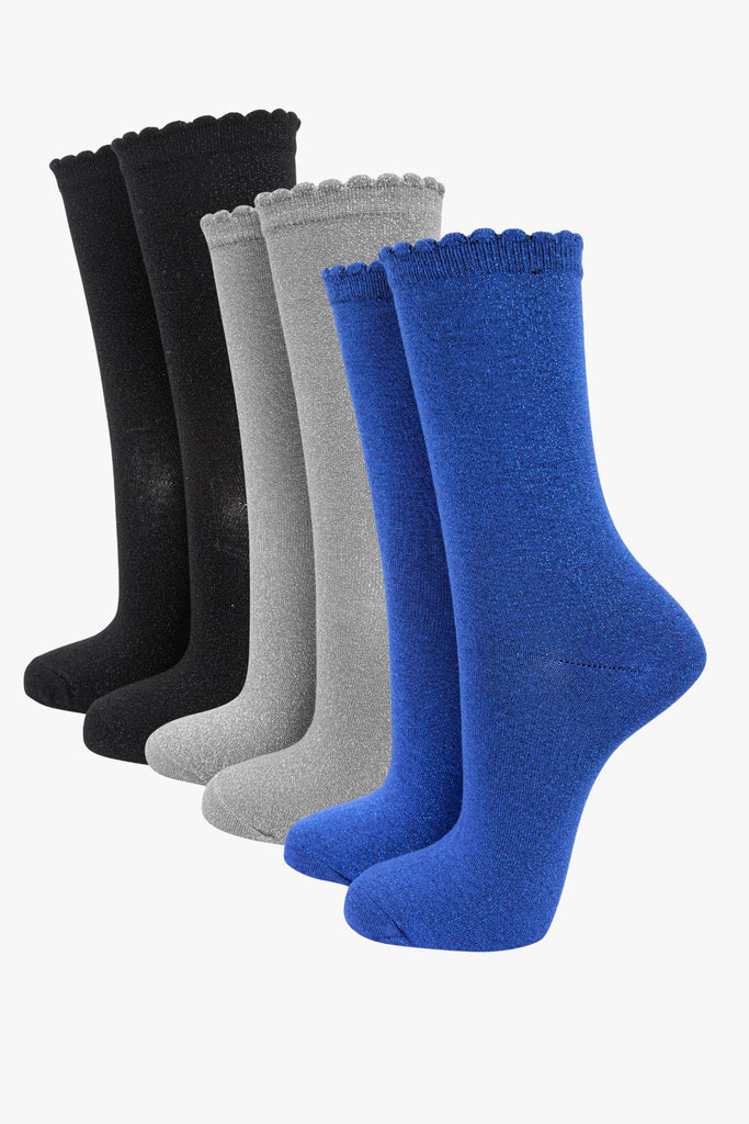 womens-glitter-socks-black-grey-blue-3-pack-multipack